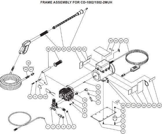 Mi-T-M, CD-1002-2MUH Parts