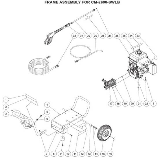 Mi-T-M, CM-2600-SWLB Parts