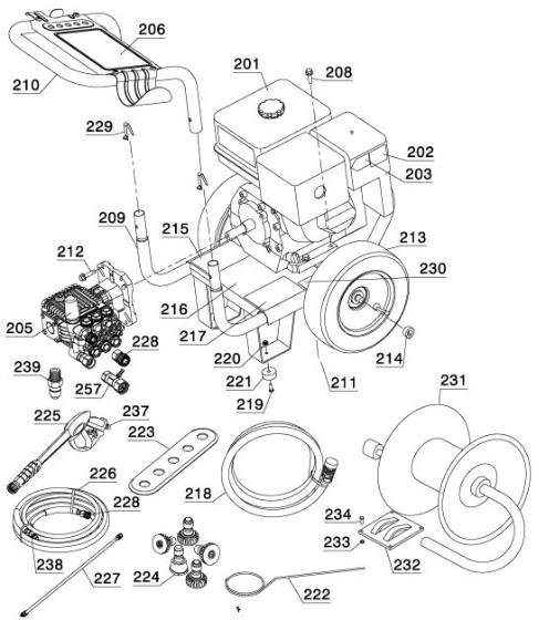 DEWALT, DP3400 TYPE 1 Parts