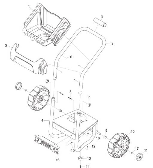 KARCHER, G2500DHE 1.107-191.0 Parts