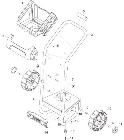 KARCHER G2700R 1.107-383 Repair Parts