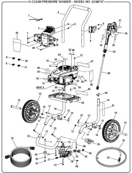 G-CLEAN, GC80747 Parts