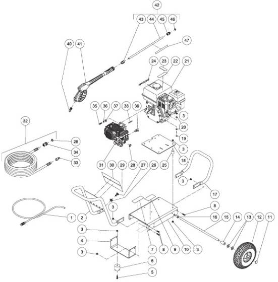 Mi-T-M, GRAINGER GA-2403-0MHB Parts