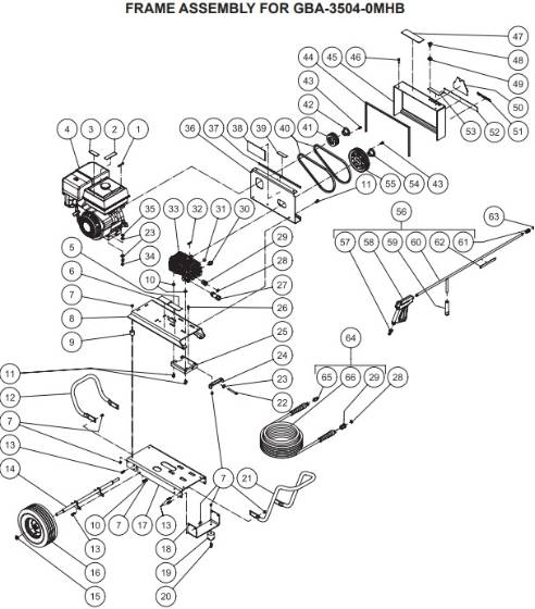Mi-T-M, GRAINGER GBA-3504-0MHB Parts