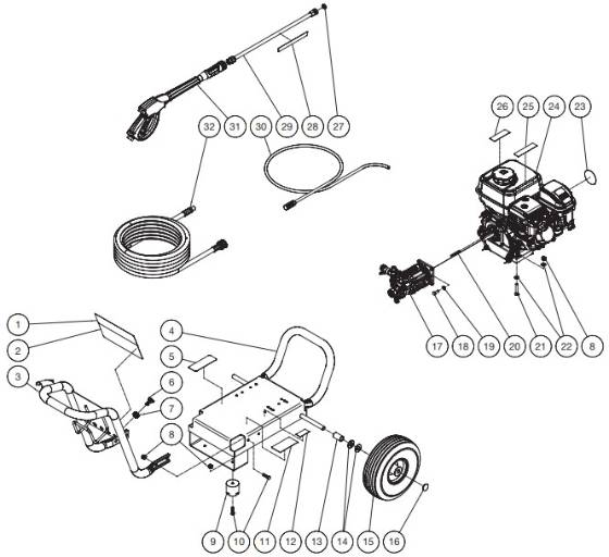 Mi-T-M, GRAINGER GC-3000-0MMB Parts