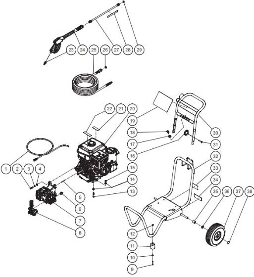 Mi-T-M, GRAINGER GP-4000-4MKB Parts