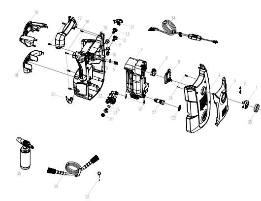 GREENWORKS, GPW1602 Parts
