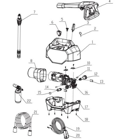 GREENWORKS, GPW1804 Parts