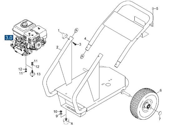 KARCHER, HD3000G 1.187-111.0 Parts