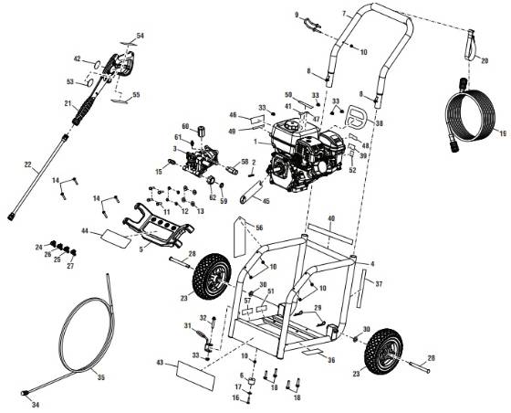 HOMELITE, HL252300 Parts