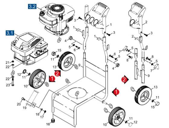 KARCHER, K3300G & K1500G Kmart Parts