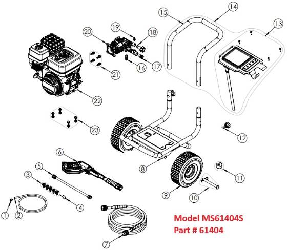 SIMPSON, MS61404S Parts