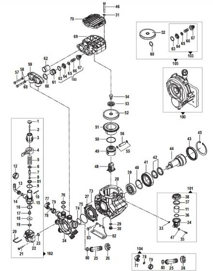 P40 SOFT WASH Diaphragm Pump Parts
