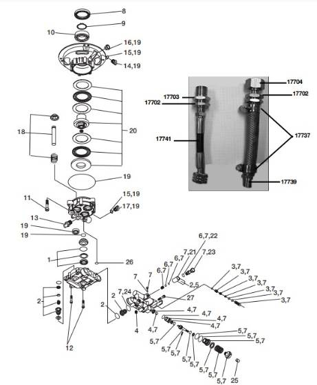 EXCELL, PK17374 Pump Replacement Parts