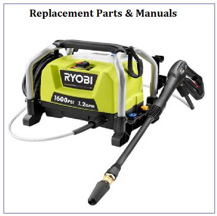 RYOBI RY141600 Pressure Washer Parts