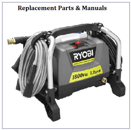 RYOBI, RY141812G Pressure Washer Parts