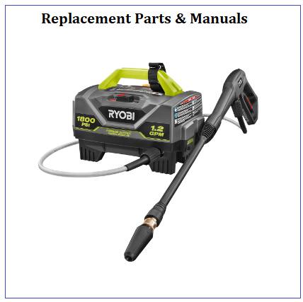 RYOBI RY141820 Pressure Washer PARTS