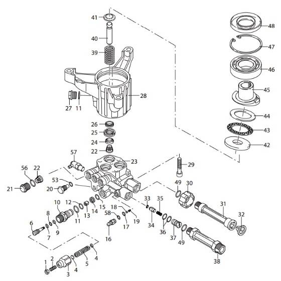 AR, SRMW24G28 Pump Replacement Parts