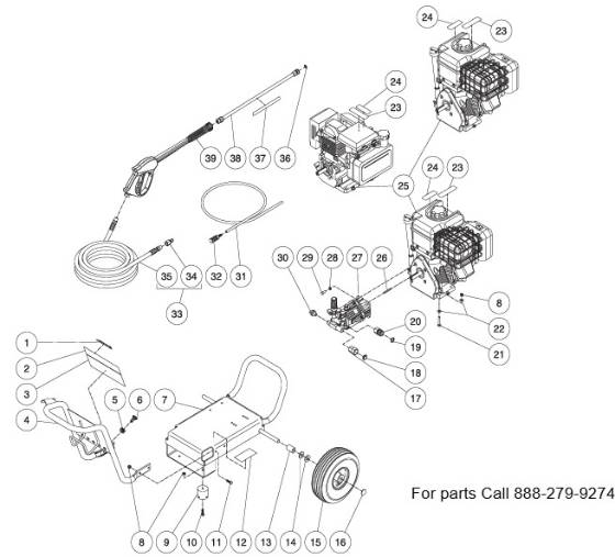 Mi-T-M, WP-2400-3MBB Parts