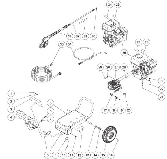 Mi-T-M, WP-3000-4MHB Parts