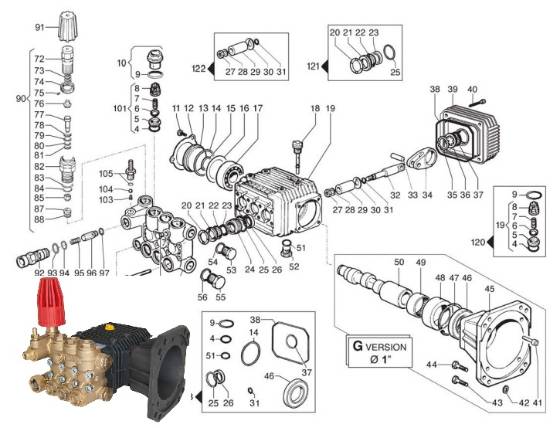 COMET, ZWD4040G-K Pump Repair Parts