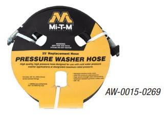 Mi-T-M HOSE 3/8X25' 4000PSI R1 BLACK AW-0015-0269