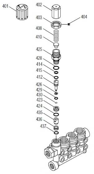 Cat Pump Unloader - Integral for 67DX Series